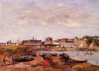 Boudin, Eugene - Trouville, the View from Deauville on Market Day